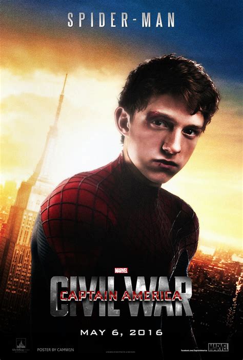 Captain America Civil War Spider Man Poster By Camw1n On Deviantart