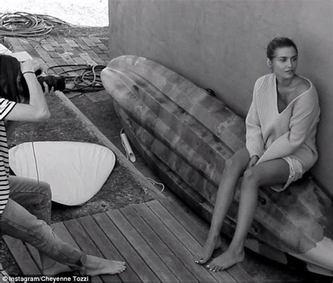 cheyenne tozzi shares behind the scenes video from gritty pretty shoot daily mail online