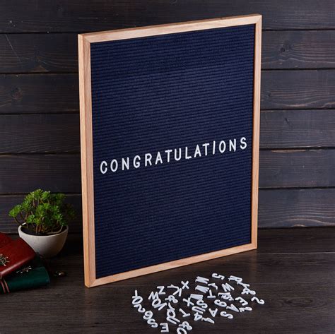Coloured Felt Letter Board By Idyll Home