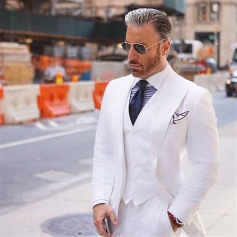 Custom Made White Suit Slim Fit Wedding Suits For Men Suits Best Man