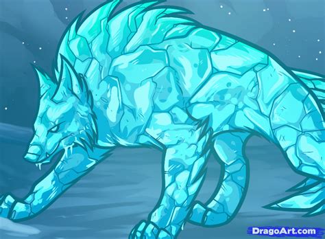 How To Draw An Ice Wolf Snow Wolf Art Pinterest Wolf Snow And