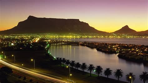 1920x1080 Cape Town South Africa Night Lights 1080p