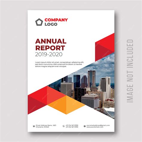 Premium Vector Annual Report Cover Design