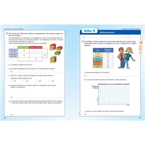 Fichas De Matemática 4º Ano Areal Editores Continente Online