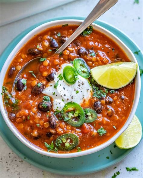 Easy Vegan Chili Recipe Healthy Fitness Meals