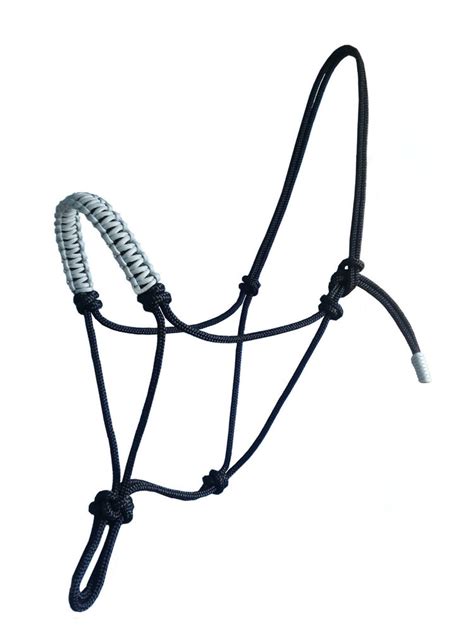 It fits over the back of the neck, just behind the ears and across or around the muzzle. Natural Horsemanship Braided Horse Rope Halter Headcollar ...