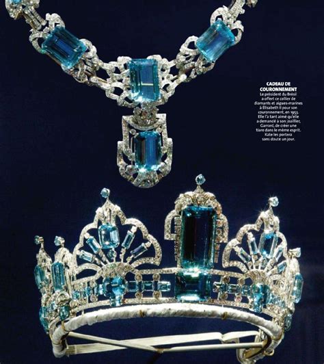 Brazilian Aquamarine Tiara And Necklace One Of The Newest Set Of