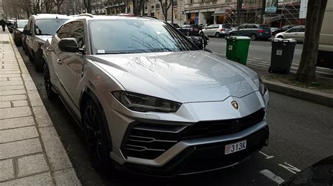 2019 Silver Lamborghini Urus In Paris France Youtube