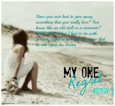 My One Regret By Krissy V Goodreads