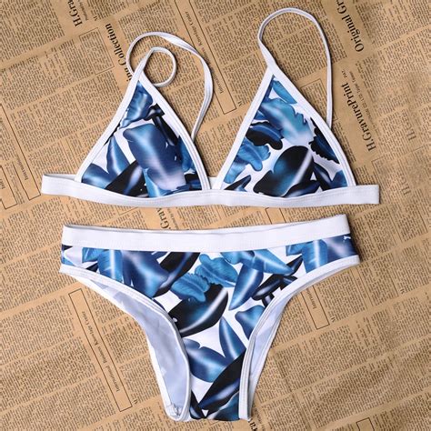 swimwear women sexy micro bikinis set brazilian bikini swimsuit leaf print maillot de bain femme