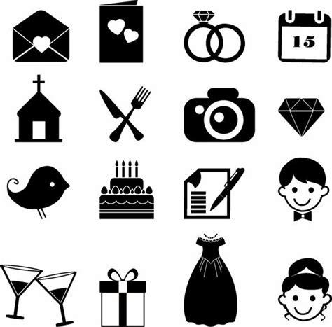 Download Wedding Icons Free vector in Adobe Illustrator ai ( .AI ...
