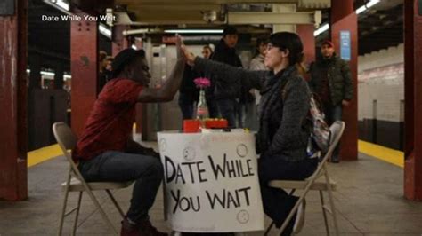 from underground to the small screen date while you wait man s subway speed dating booth to