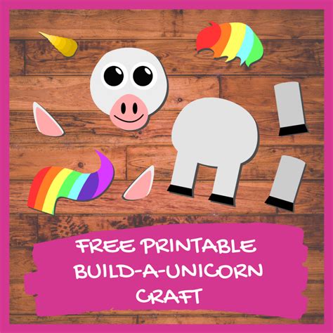 Build A Unicorn Craft (Free Printable) - Nurtured Neurons