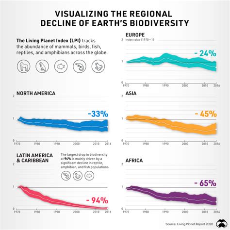 On The Decline A Look At Earths Biodiversity Loss By Region