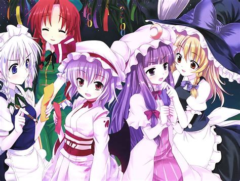 Touhou Sakuya Izayoi Patchouli Knowledge Remilia Scarlet Marisa Kirisame HD Wallpaper Peakpx