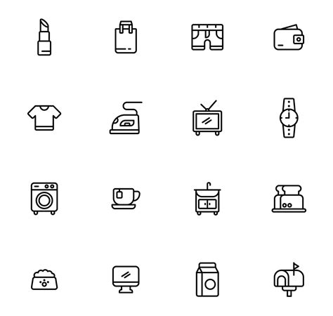 Everyday Stuff Vector Icons Ai