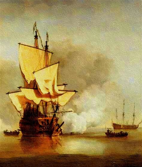 Old Sailing Ship L B Painting By Gert J Rheeders Fine Art America