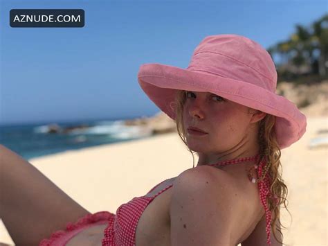 Elle Fanning Sexy Shares Photos On Social Media Of Her Vacation In Mexico AZNude