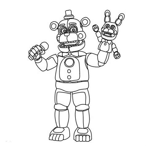 Funtime Freddy Coloring Page Fnaf Coloring Pages Star Wars Coloring