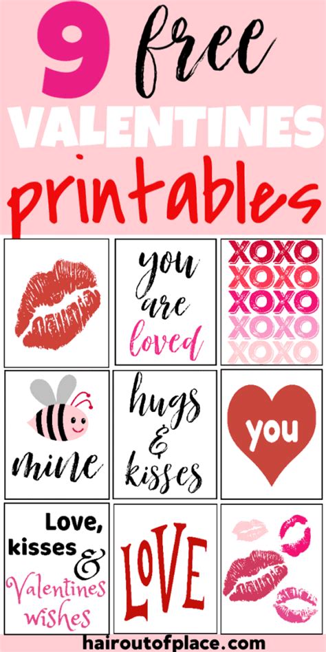 9 Free Valentines Printables That Are Cute As Can Bee