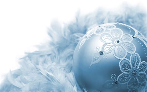 Free Graceful Blue Christmas Ornament Wallpaper Wallpapers Hd
