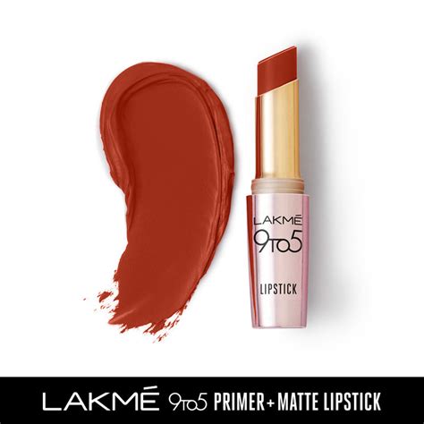 Lakme 9 To 5 Primer Matte Lipstick Mr3 Red Rust Buy Lakme 9 To 5