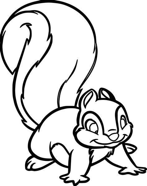 Cool Snow White Forest Animals Snow White Squirrel Cartoon Coloring