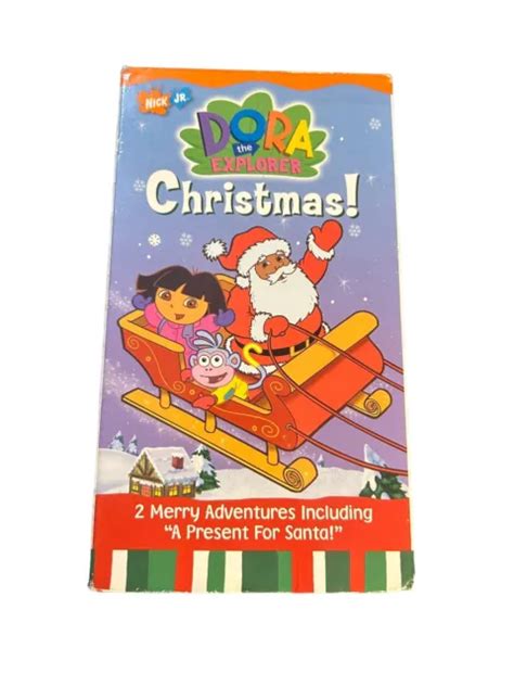 NICKELODEON DORA THE Explorer Christmas VHS Video Tape Santa VTG Nick