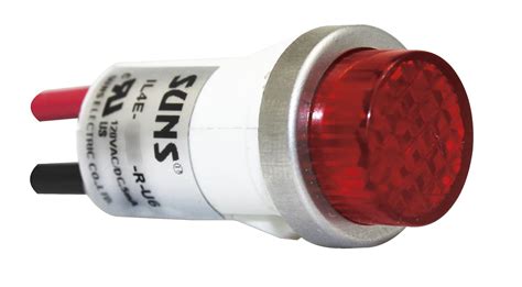 Suns Il4e 120e R U6 Led 12 Red Indicator Light Raised 120v Wire Ideal