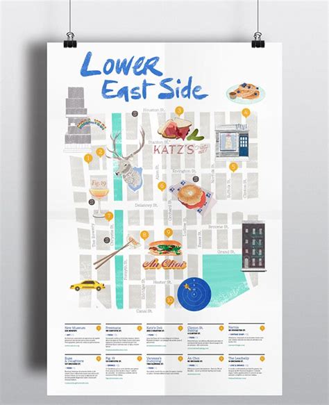 Lower East Side Map On Behance Lower East Side East Side Map