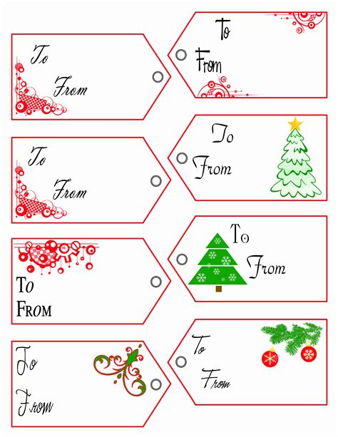 Christmas Printable Labels With Your Imagination And A Little Christmas
