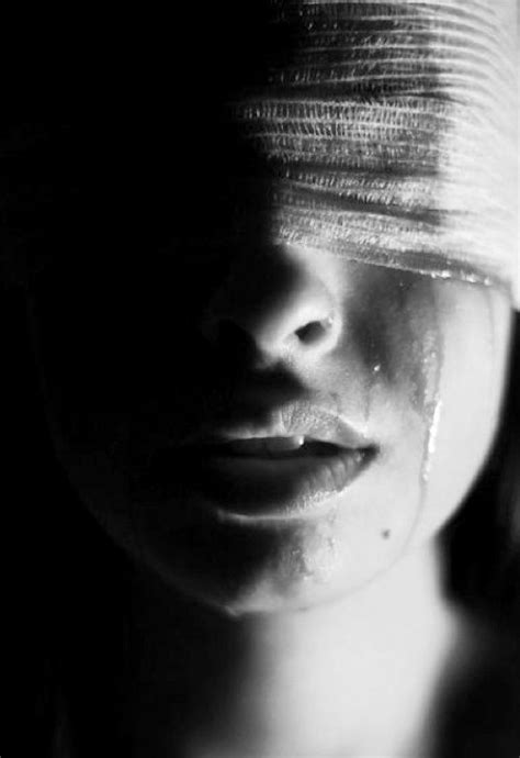 Blindfolded Tears Emotional Photography Dark Photography Conceptual