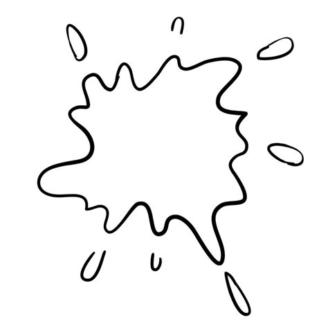 Water Splash Illustration In Doodle Handdrawn Style 6627643 Vector Art