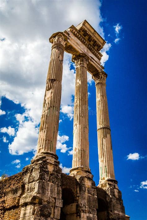 Ancient Roman Columns Rome Italy Stock Photo Image Of Building