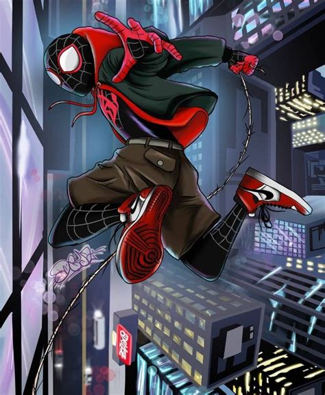 Pin By Nickwild249 On Anime Art Spiderman Drawing Miles Morales