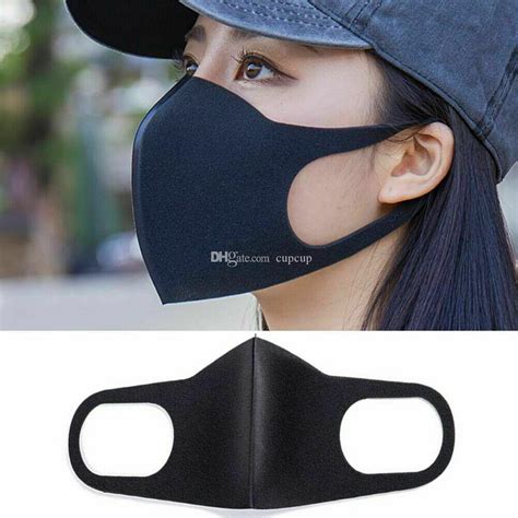 2020 Dustproof Mouth Mask Black Breathing Face Masks New Arrival