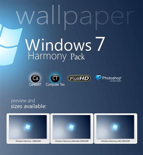 Windows 7 Harmony Pack By Cahilart On Deviantart