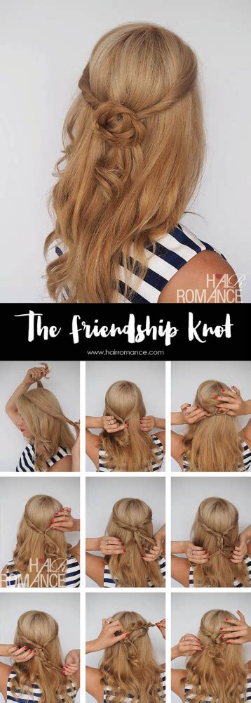 The Friendship Knot Hairstyle Tutorial Hair Romance