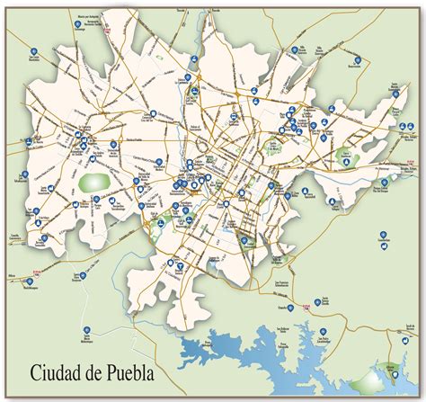 Mapa De Puebla Mexico