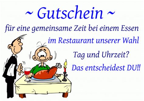 Man pflegt ja in gehobnen kreisen meist ziemlich exquisit zu speisen wir sind zwar diesen leuten fern doch essen tun wir auch recht. Einladung als Gutschein - Vorlagen, Muster, Gutscheinideen