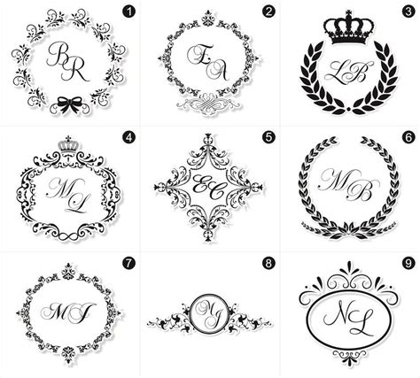 Monograma Casamento Monogramas Para Casamento Brasão Casamento