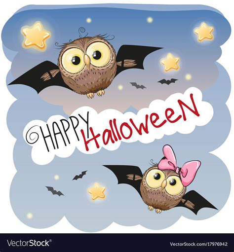 Halloween Owl Halloween Cartoons Happy Halloween Owl Vector Vector