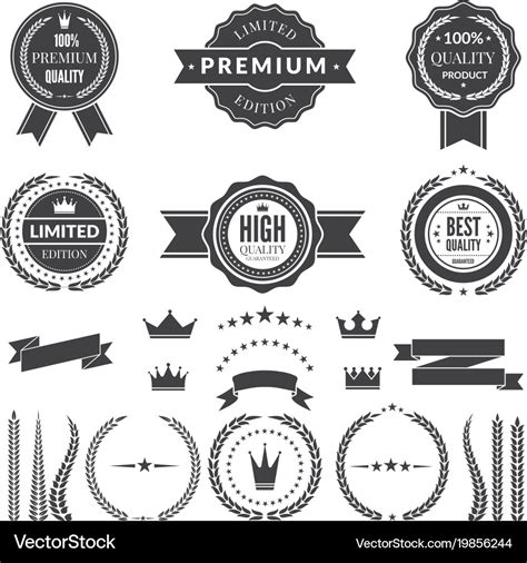 Design Template Of Premium Badges Or Logos Vector Image