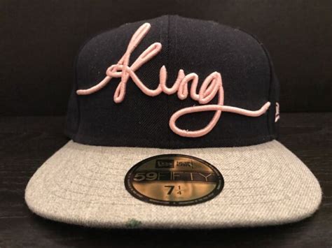 King Apparel Reign Supreme Navy Bluegrey 7 14 Fitted New Era Hat