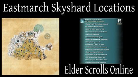 Eastmarch Skyshard Locations Elder Scrolls Online Eso Youtube