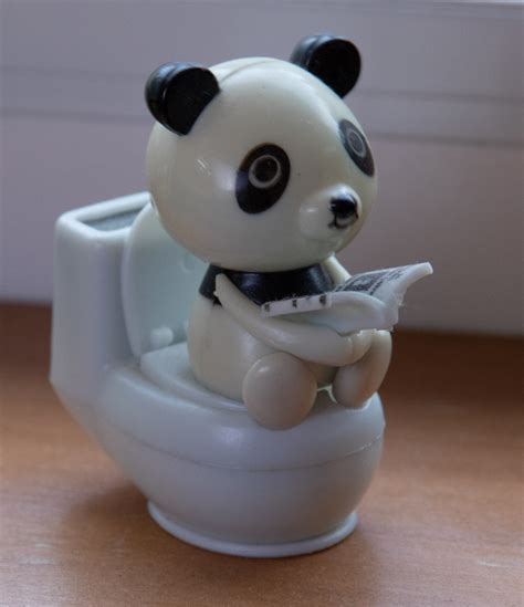 Solar Powered Panda On Toilet Pandatopia