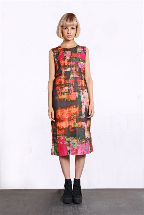 Abstract Print Inspired Dress Inspired Dress Fashion Style