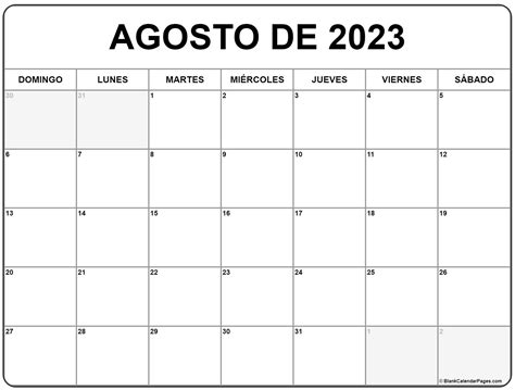 Calendario Agosto 2023 En Word Excel Y Pdf Calendarpedia Monthly Calendars Imagesee