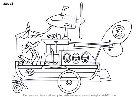 For this example, we made two change to the ink drawing file Learn How to Draw The Convert-a-Car from Wacky Races ...