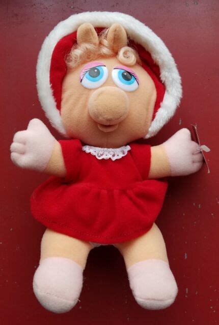 Vintage 1988 Mcdonalds Baby Miss Piggy Plush Toy With Tag Jim Henson